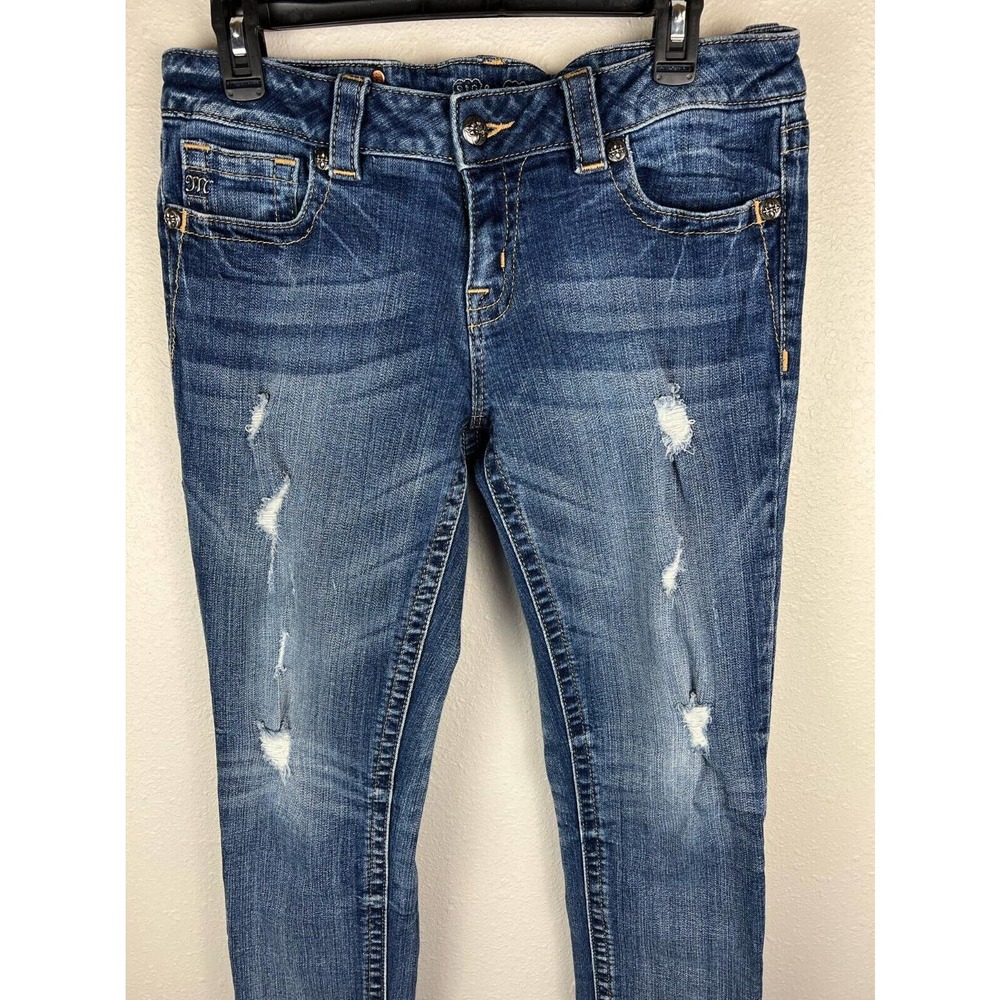 Miss Me Women's Size 29 Medium Wash Boyfriend Ankle Jeans - JB4009A54 - Picture 5 of 11